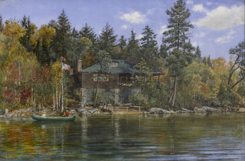 Cabin in Algonquin Park, 1910. Creator: Max Brodel.