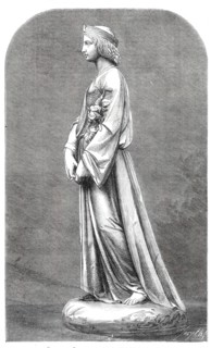 Sculpture: "Chastity", by J. Durham, in the Royal Academy Exhibition, 1860. Creator: Smyth.