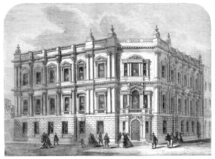New offices of the Metropolitan Board of Works in Spring-Gardens, 1860. Creator: Unknown.
