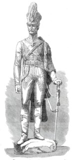 The Anglesey Column Statue - designed by Matthew Noble, 1860. Creator: Unknown.