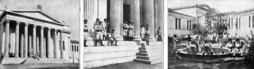 'Les evenements d'orient; A Athenes: les marins francais au Zappeion, avant le guet-apens du 1 decem Creator: Unknown.