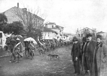 'La prise de Monastir ; L'entrée des troupes francaises a Monastir, le 19 novembre 1916', 1916. Creator: Unknown.