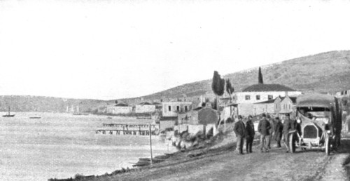'les Italiens en Albanie ; le port de Santi-Quaranta et la route de Koritza', 1916. Creator: Unknown.