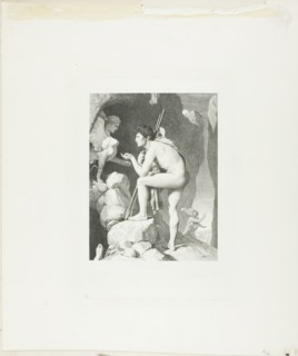 Oedipus and the Sphinx, 1867. Creator: Claude Ferdinand Gaillard.