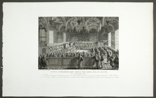 Special Meeting Held by Louis XVI at the Palace, 1798-1804. Creator: Claude Niquet I.