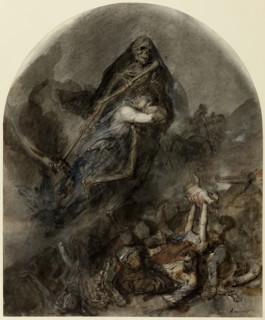 Allegory of Death, c. 1860. Creator: Clement-Auguste Andrieux.