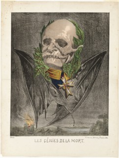 Wilhelm I, King of Prussia, from Les Génies de la Mort, 1870. Creator: Edmond Guillaume.