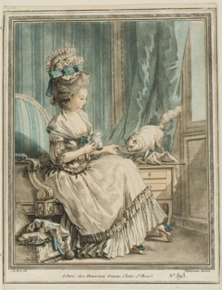 The Cat's Repast, 1778/79. Creator: Gilles-Antoine Demarteau.