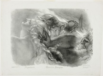 Agandecca, French Warrior, Starno, after The Apotheosis of French Heroes Who Died for Thei..., 1821. Creators: Hyacinthe-Louis-Victor-Jean-Baptiste Aubry-Lecomte, Godefroy Engelmann.