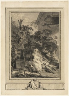 The Amorous Gardener, 1777. Creator: Isidore-Stanislas Helman.