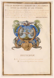 On the Renewal of the Alliance between France and the Swiss (Sur le Renouvellement..., 17th Century. Creators: Jacques Bailly, Nicolas Jarry, Amable de Bourzeys.