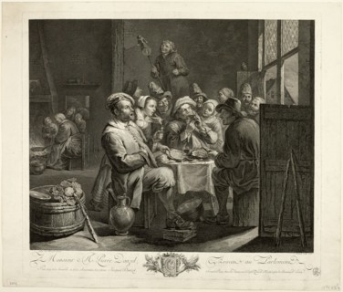 The King Drinks, 1766. Creators: Jacques Claude Danzel, Baisiez.