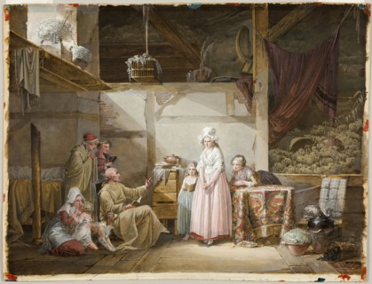 The Evening Prayer, 1790. Creator: Jean-Baptiste Mallet.