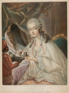 Jeanne Bécu, Comtesse Du Barry, and her servant Zamor, 1771. Creator: Jean-Baptiste André Gautier d'Agoty.