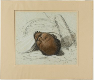 Head of a Fallen Soldier, 1847. Creator: Jean-Victor Schnetz.