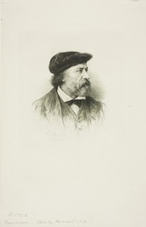 Portrait of Daubigny, 1879. Creator: Léopold Massard.