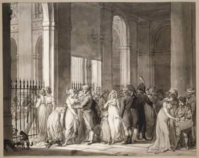 The Arcades at the Palais-Royal, c. 1804. Creator: Louis Leopold Boilly.