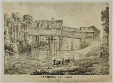 The Environs of Paris: Alfort Mill, 1817. Creator: Louis Pierre Baltard.