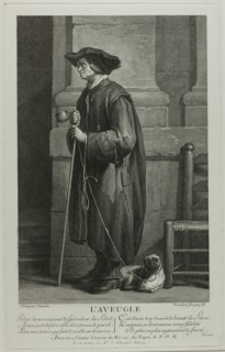 The Blind Man Begging, c. 1753. Creator: Louis Surugue.