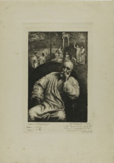 Pierre Puvis de Chavannes, Portrait and Composition, 1895. Creator: Marcellin Desboutin.