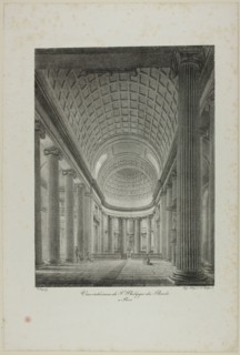 Interior View of St. Philippe du Roule, Paris, n.d. Creator: Nicolas-Marie-Joseph Chapuy.