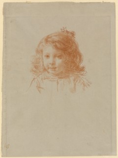 Bust of a Young Girl (recto); Profile of a Young Girl (verso), 1886 (recto); c. 1886 (verso). Creator: Paul Adolphe Rajon.