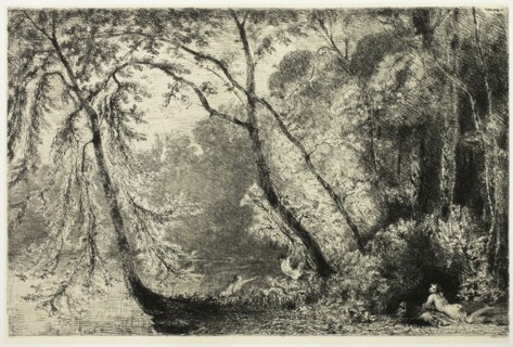 Women Bathing, 1867. Creator: Paul Huet.