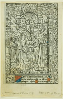 Visitation, from Book of Hours, n.d. Creator: Philippe Pigouchet.