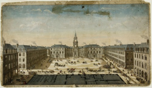 Elevation Perspective of l'Hôtel de Ville, Rennes, n.d. Creator: Philippe Nicolas Milcent.