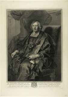 Portrait of Léonard de Lamet, c. 1699. Creator: Pierre Drevet.