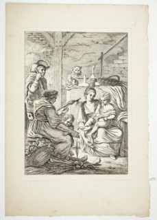 The Household Peasant, 1784. Creator: Pierre Lelu.