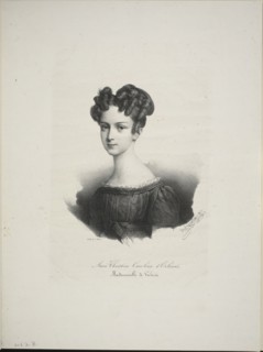 Marie Christine Caroline d'Orléans, Mademoiselle de Valois, 1825. Creator: Henri Grevedon.