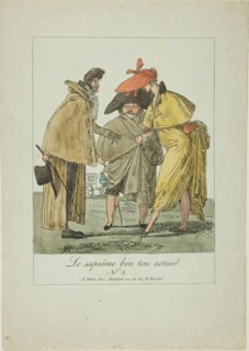 Plate Two from The Supreme Current Fashion, c. 1805. Creator: Pierre Nolasque Bergeret.