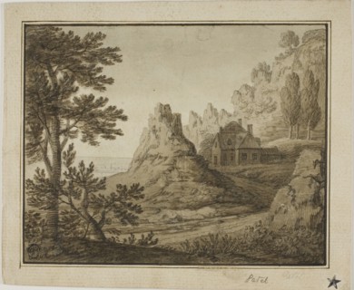 Mountainous Coastal Village, n.d. Creators: Pierre Patel I, Pierre Antoine Patel.