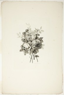 Bouquet with Roses, from Collection of Different Bouquets of Flowers, In..., published July 4, 1760. Creator: Pierre-Charles Canot.