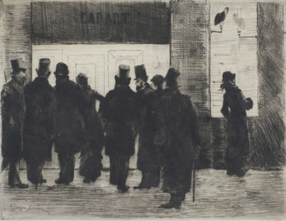 Cadart's Shop Window, 1879. Creator: Pierre Georges Jeanniot.