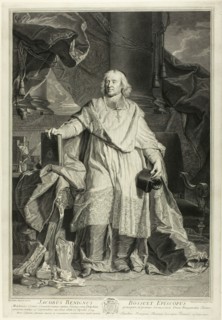 Portrait of Jacques Bénigne Bossuet, Bishop of Meaux, 1723. Creator: Pierre Imbert Drevet.