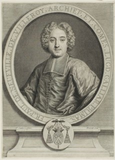 Portrait of François-Paul de Neufville de Villeroy, c. 1731. Creator: Pierre Imbert Drevet.