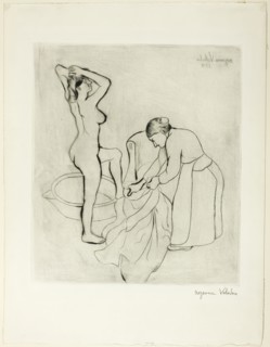 Woman at Her Bath, 1908. Creator: Suzanne Valadon.