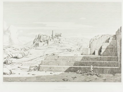 The Acropolis, Athens: The Pnyx, Areopagus, Acropolis and Mount Hymmettos, 1845. Creator: Theodore Caruelle d'Aligny.