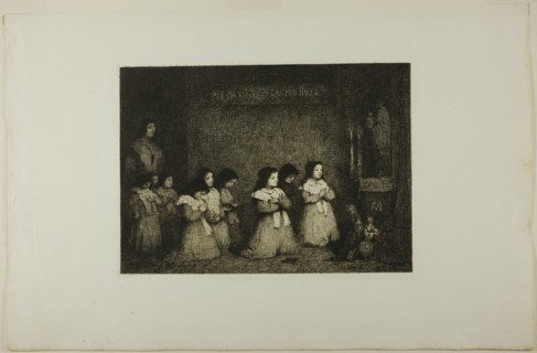 The Prayer, 1862. Creator: Theodule Ribot.