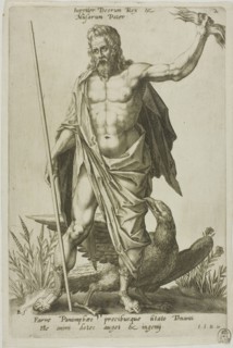 Jupiter, plate 2 from Parnassus Biceps, 1601. Creator: Robert Boissard.