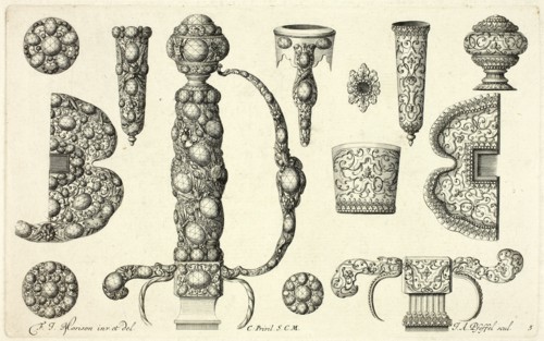 Designs for Jewelry, before 1697. Creator: Johann Andreas Pfeffel.