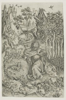 St. John the Baptist in the Wilderness, c. 1450. Creator: Master of Saint John the Baptist.