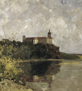 Persenbeug Palace, 1897. Creator: Adolf Gustav Ditscheiner.