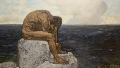 Odysseus (longing for home), before 1924. Creator: Alexander Rothaug.