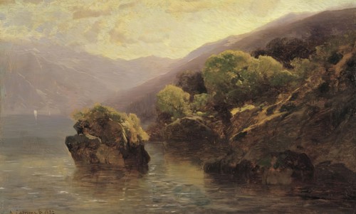 Game from Lake Geneva, 1852. Creator: Alexandre Calame.