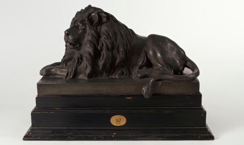 Resting Lion, 1850. Creator: Anton Dominik Fernkorn.