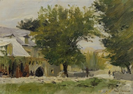 Inn in Salona on the road to Glisse, 1894. Creator: Anton Nowak.