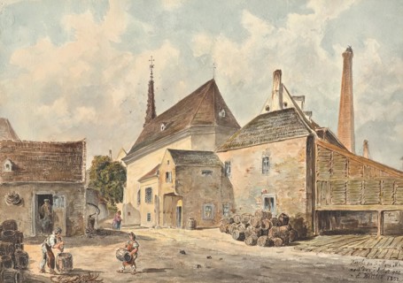 The Church of St. Marx in Vienna, 1858. Creator: Emil Hutter.
